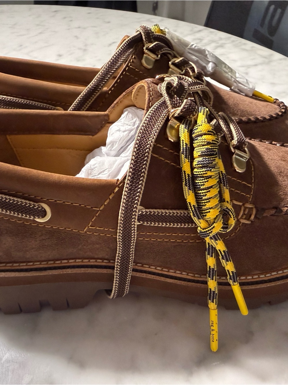 Rag & Bone Cameron Suede Boat Shoes Lug Loafer new size 40 9 - Picture 4 of 7